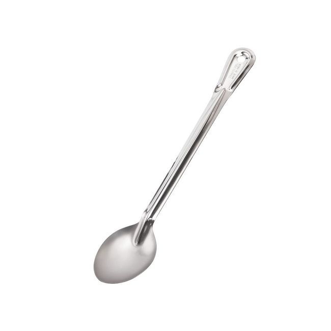 Browne Conventional Heavy Gauge Stainless Steel Solid Serving Spoon, 13 In