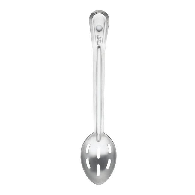 Browne Stainless Steel Renaissance Slotted Serving Spoons, 15 In