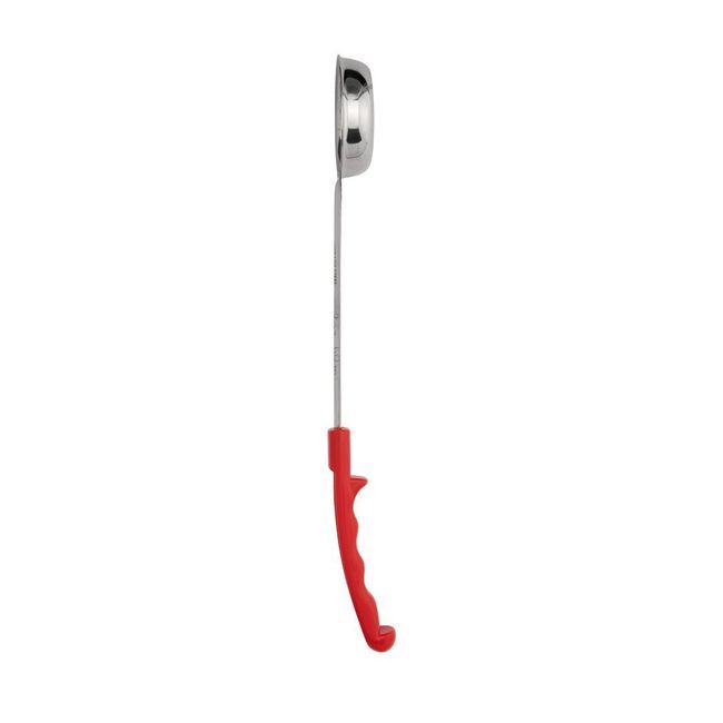 Browne Stainless Steel One-piece Perforated Portioner With Red Handle, 2 Oz Capacity