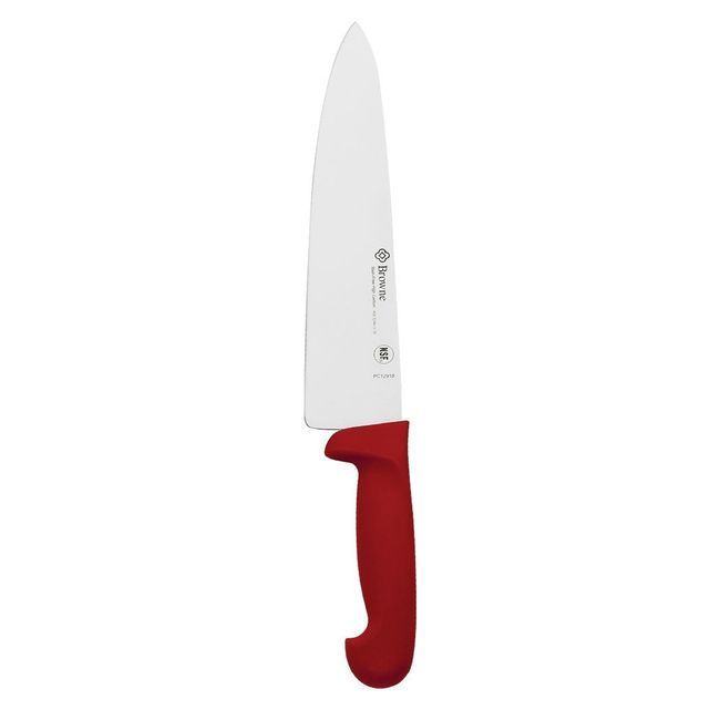 Browne Halco Red Handle Cooks Knife, 10 In