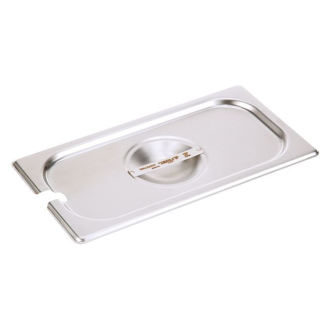 Vollrath 75230 Super Pan V Stainless Steel Third Size Slotted Cover, 12.796 X 6.93 X 1.003 In
