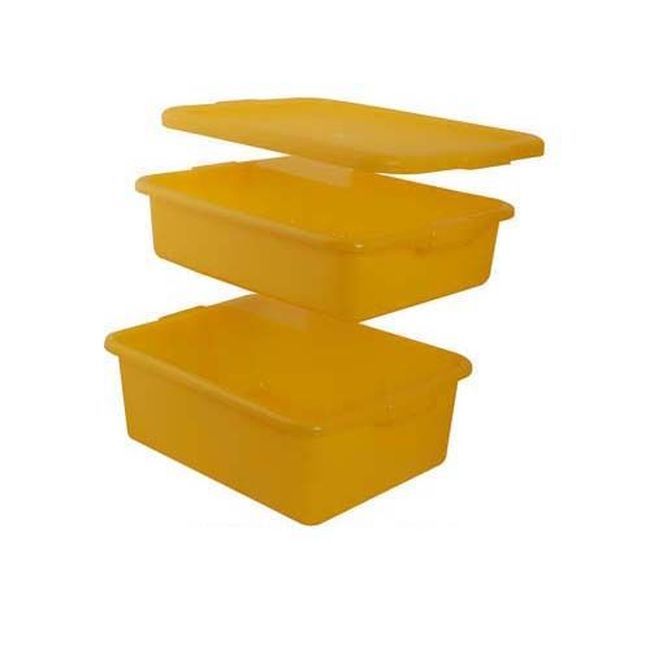 Vollrath 1505-c08 Traex Color Mate Yellow Food Storage Box Set, 20 In X 15 In X 8 In