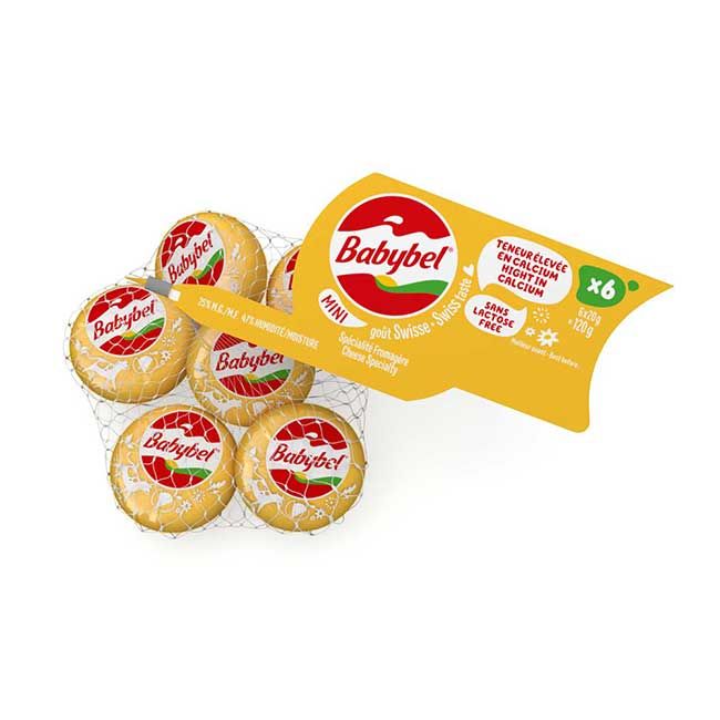 Babybel 120 G De Mini Fromage Suisse, 6 Unités -- 18 Par Boîte