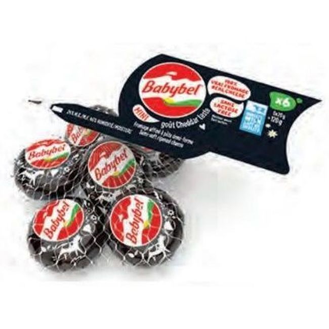 Babybel 120 G De Mini Cheddar, 6 Unités -- 18 Par Boîte