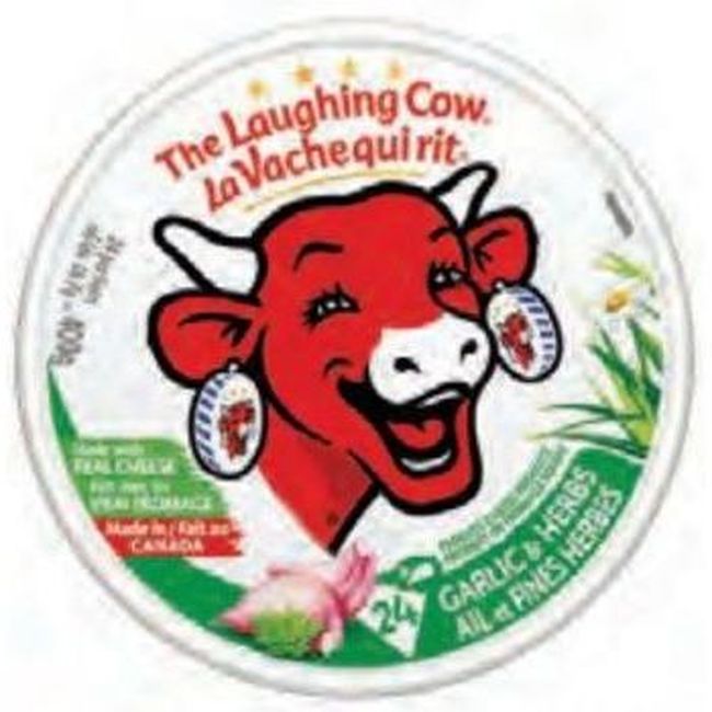The Laughing Cow 400 G De Quartiers De Fromage À Tartiner À L'ail Et Aux Fines Herbes, 24 Unités -- 12 Par Boîte