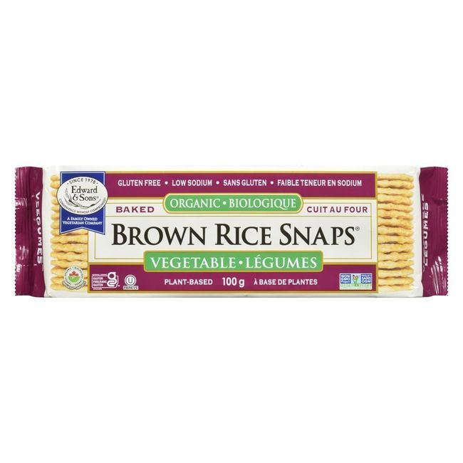Edward And Sons Riz Brun Croustillant Aux Légumes, 100 G -- 12 Par Boîte