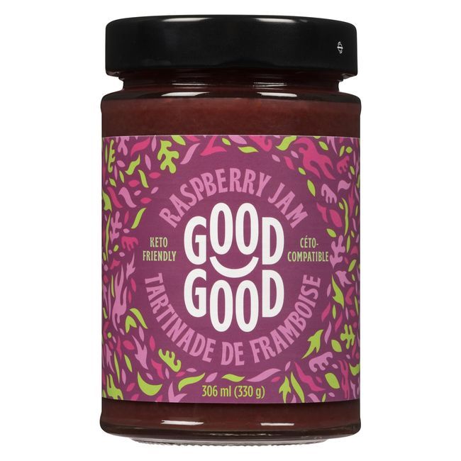 Good Good Confiture De Framboises Sucrées Adaptée Au Régime Cétogène, 330 G -- 6 Par Boîte