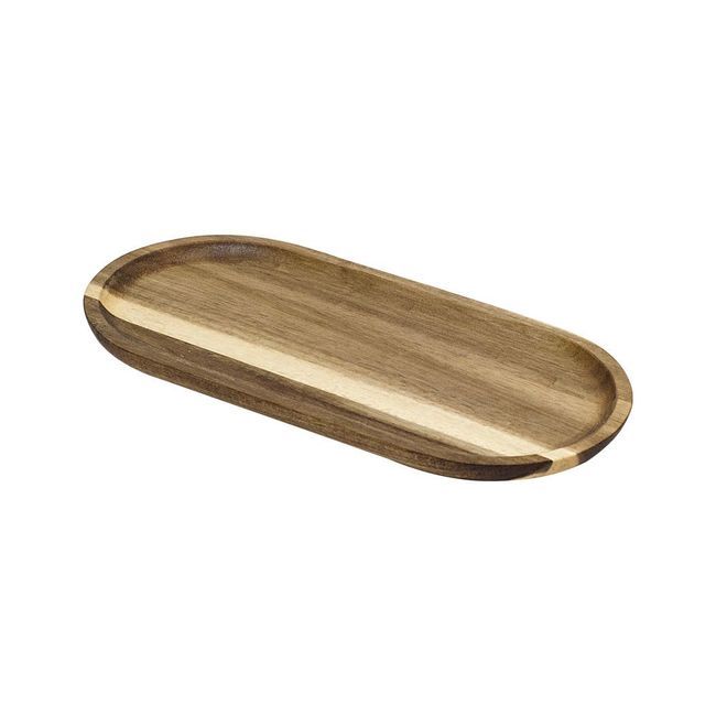 Browne Oval Shape Acacia Wood Serving Board, 12 X 6 In