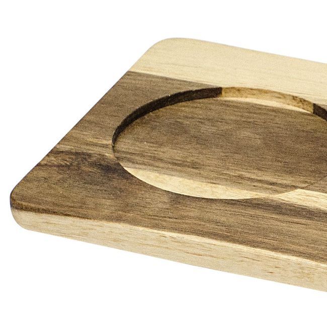 Browne Reversible Acacia Wood Board With Inserts, 19 X 5.7 In