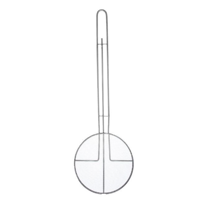 Browne Nickel Plated Round Fine Mesh Skimmer, 6.5 In