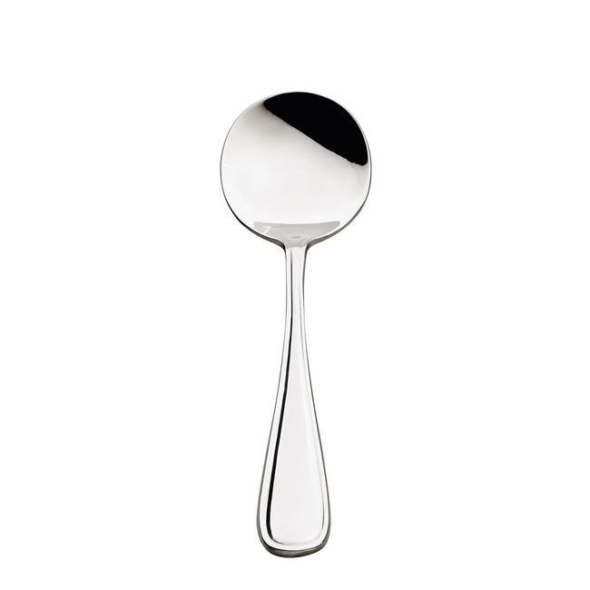 Browne Celine 18/0 Stainless Steel Mirror Finish Round Soup Spoon, 7 In -- 12 Per Case