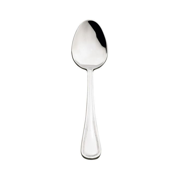 Browne Contour 18/0 Stainless Steel Mirror Finish Dessert Spoon, 7.5 In -- 12 Per Case