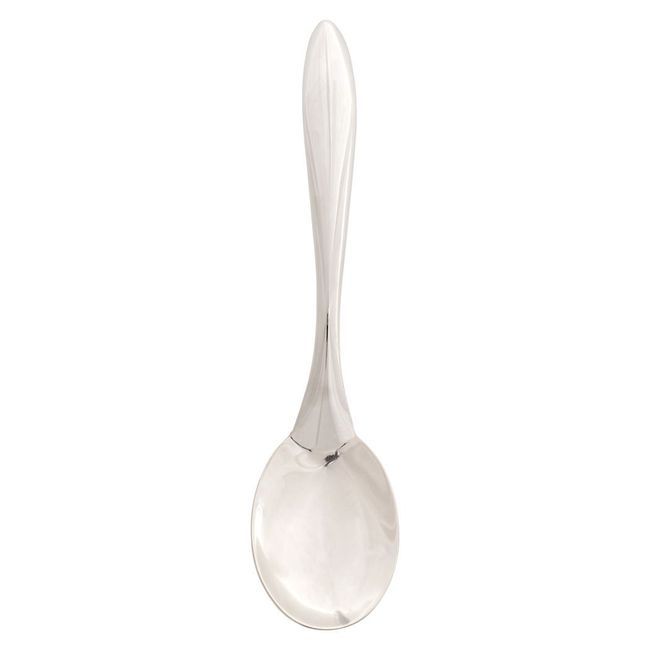 Browne Eclipse 18/8 Stainless Steel Mirror Finish Solid Spoon, 13 In
