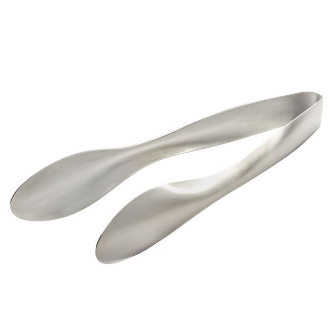Browne Eclipse 18/8 Stainless Steel Satin Finish Serving Tong With Brushed Handle, 12 In