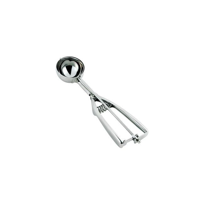 Browne Ambidextrous Stainless Steel Size 8 Disher, 4 Oz Capacity
