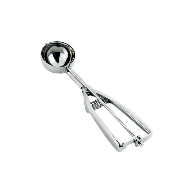 Browne Ambidextrous Stainless Steel Size 20 Disher, 2.5 Oz Capacity