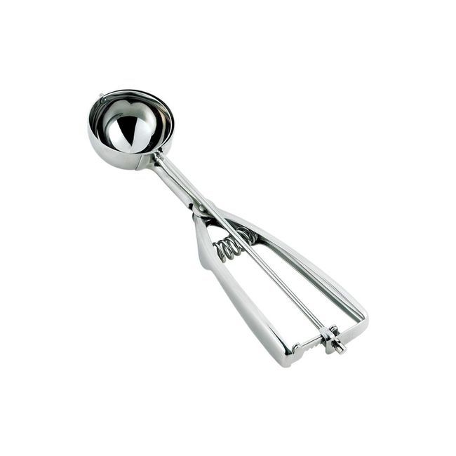 Browne Ambidextrous Stainless Steel Size 24 Disher, 1.8 Oz Capacity