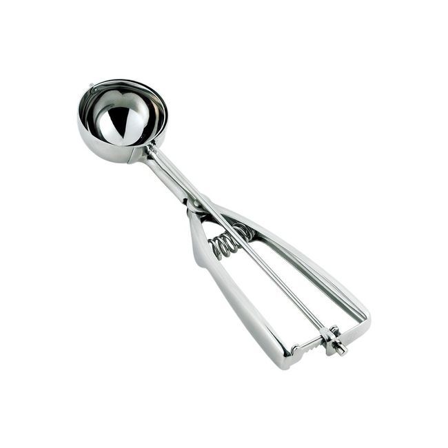 Browne Ambidextrous Stainless Steel Size 30 Disher, 1.3 Oz Capacity