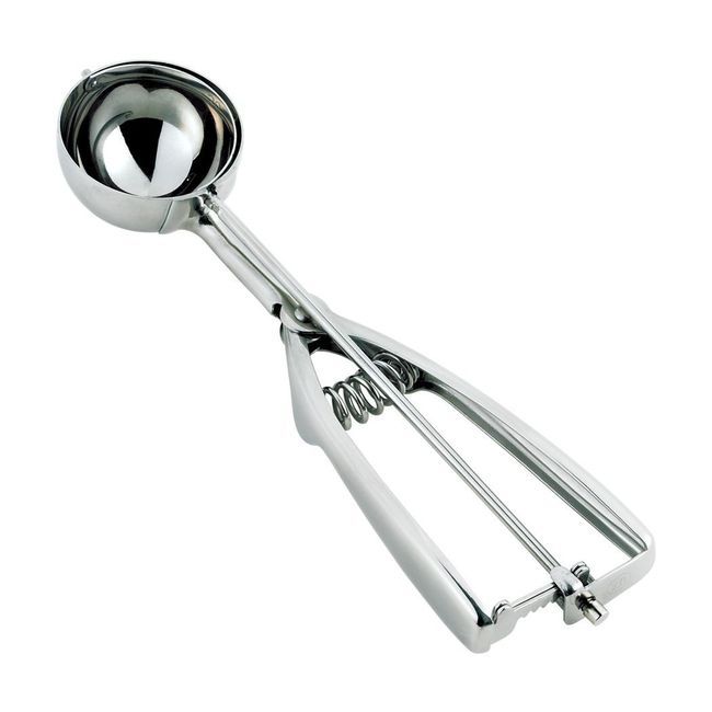 Browne Ambidextrous Stainless Steel Size 70 Disher, 0.5 Oz Capacity