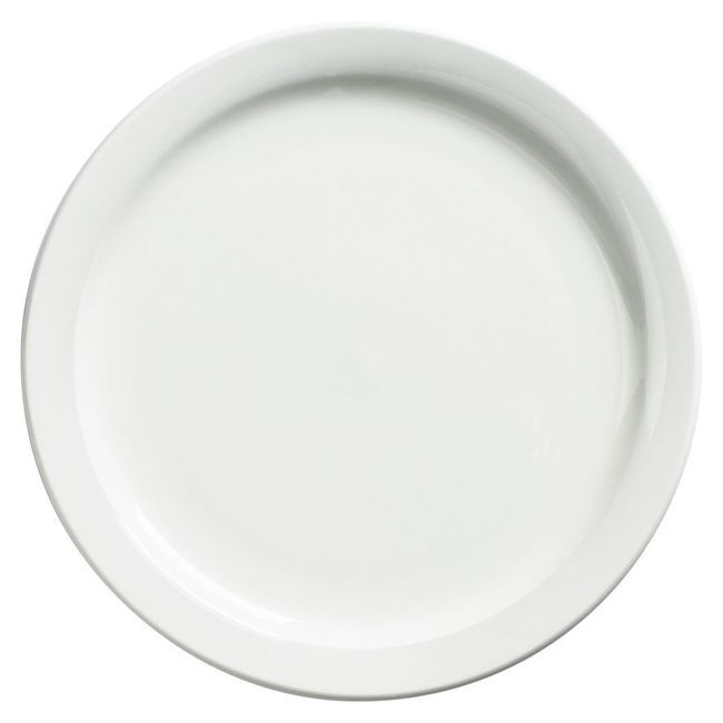 Browne Palm Porcelain White Dessert Plate, 7.25 In -- 36 Per Case