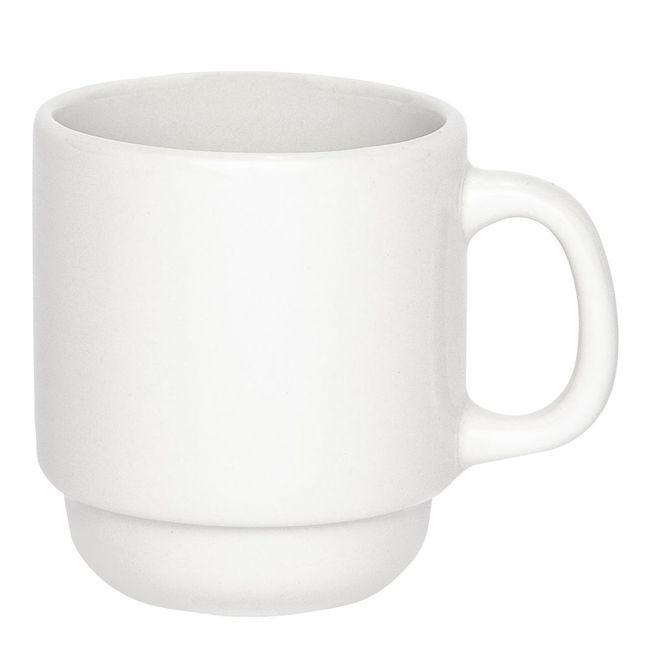 Browne Palm Porcelain White Espresso Stacking Cup, 3 Oz Capacity -- 36 Per Case