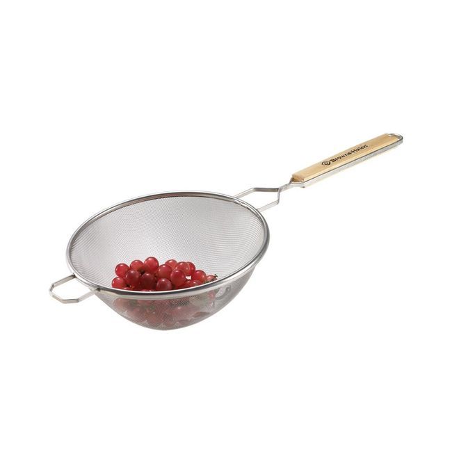 Browne Tinned Steel Medium Single Mesh Strainer, 7.8 In Bowl