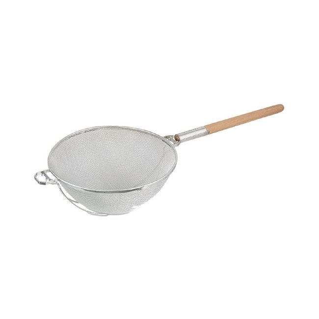 Browne Heavy Duty Rigid Double Mesh Strainer, 10.8 In Bowl