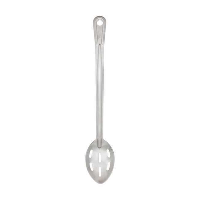 Browne Stainless Steel Heavy Duty Renaissance Curved Slotted Serving Spoons, 13 In