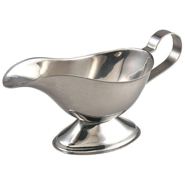 Browne Stainless Steel Gravy Boat, 8 Oz Capacity