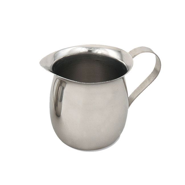 Browne Stainless Steel Bell Shape Creamer, 8 Oz Capacity