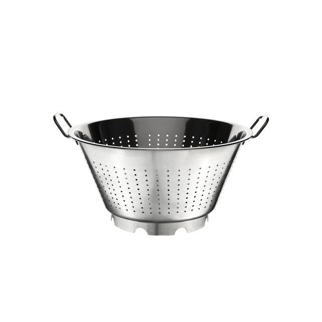 Browne Stainless Steel European Style Colander, 7.25 Qt Capacity