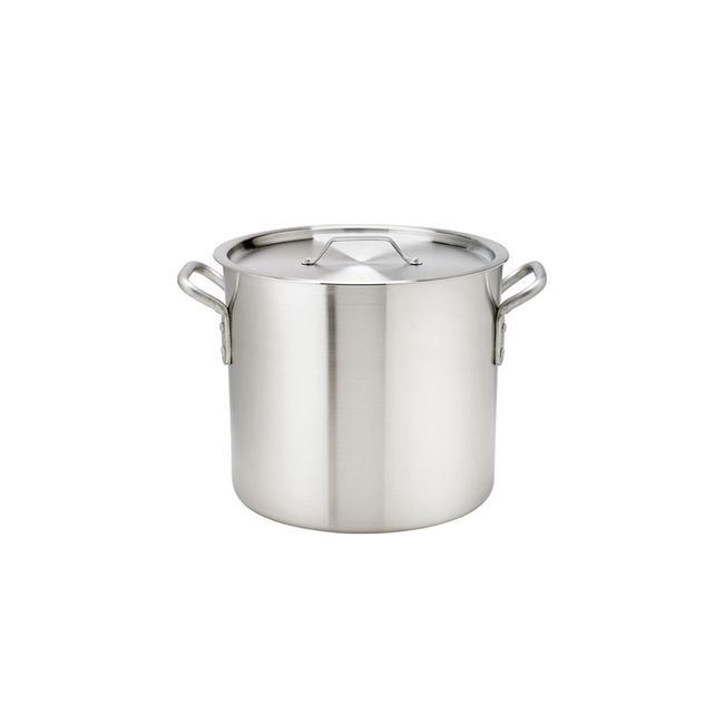 Browne Thermalloy Standard Weight Aluminum Stock Pot, 32 Qt Capacity