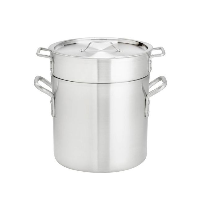 Browne Thermalloy Aluminum Standard Weight Double Boiler Set, 12 Qt Capacity