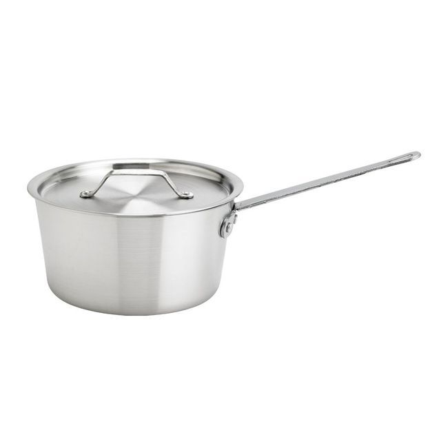 Browne Thermalloy Standard Weight Aluminum Tapered Sauce Pan, 5.5 Quart