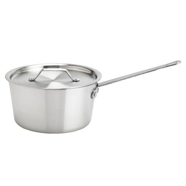 Browne Thermalloy Standard Weight Aluminum Tapered Sauce Pan, 7 Quart
