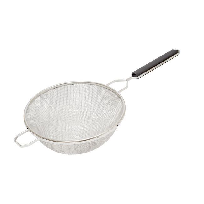 Browne Stainless Steel Medium Double-mesh Strainer, 6.25 In Bowl