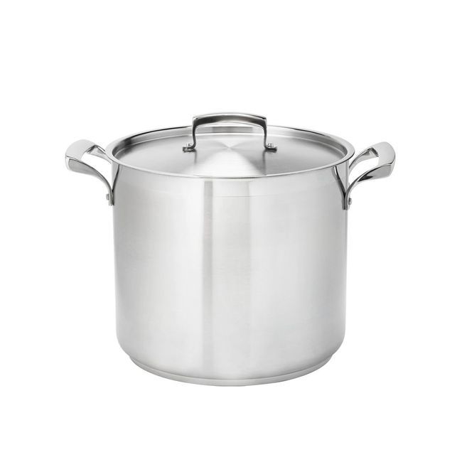 Browne Thermalloy Stainless Steel Deep Stock Pot, 24 Qt Capacity