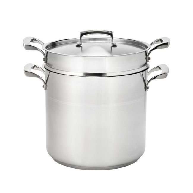 Browne Thermalloy Stainless Steel 3 Piece Double Boiler Set, 16 Qt Capacity