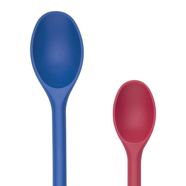 Browne Blue Heavy Duty Nylon Spoon, 12 In