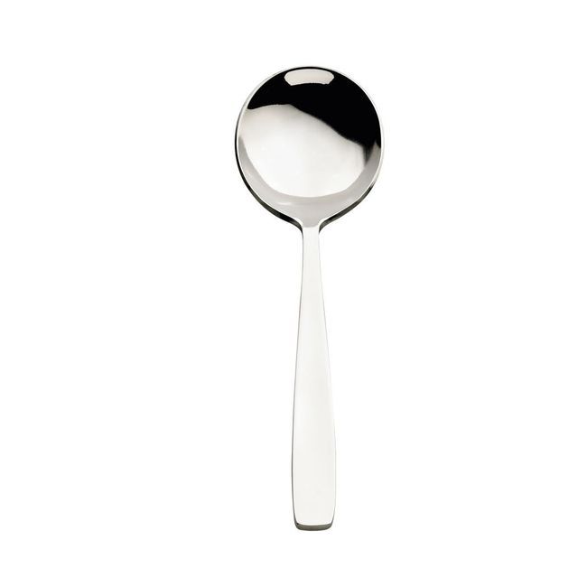 Browne Modena 18/10 Stainless Steel Satin Finish Round Soup Spoon, 7 In -- 12 Per Case
