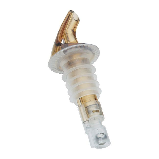 Sure Shot Amber Measured Liquor Pourer Without Collar, 1 Oz -- 12 Per Case