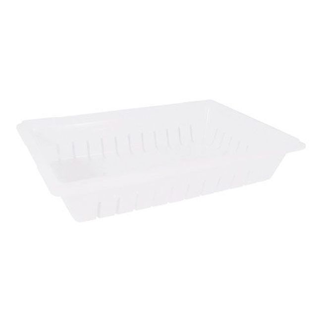 Carlisle 1064802 Storplus Polyethylene White Food Storage Container Colander, 26 X 18 In