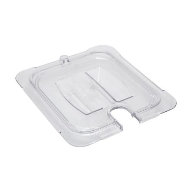 Carlisle 10311u07 Storplus Clear Polycarbonate Notched Handled Universal Sixth Size Pan Cover Only