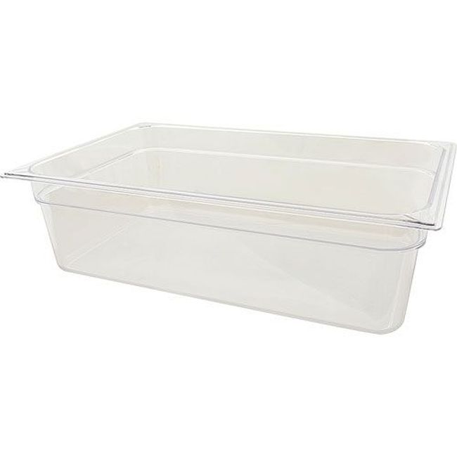 Carlisle 10202b07 Storplus Clear Polycarbonate Full Size Food Pan, 6 In Deep