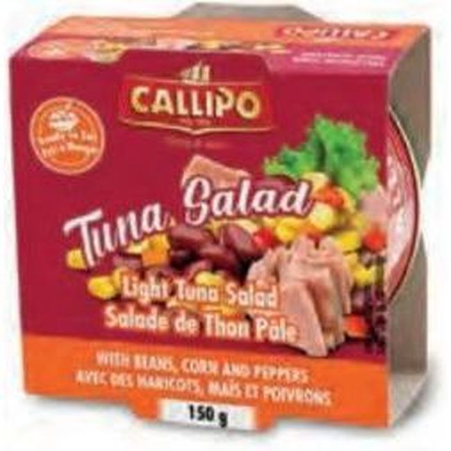 Callipo Light Tuna Salad With Beans Corn And Pepper, 150 G -- 12 Per Case
