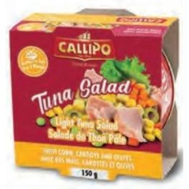 Callipo Light Tuna Salad With Corn Carrots And Olives, 150 G -- 12 Per Case