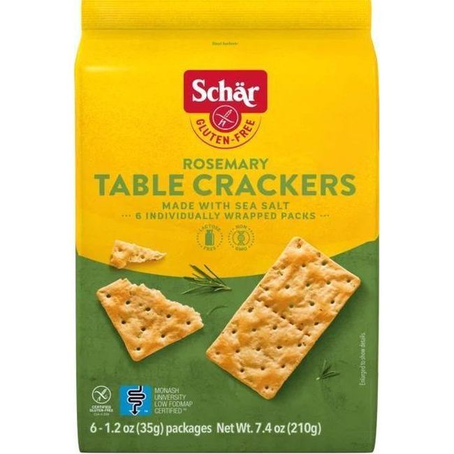 Schar Craquelins De Table Sans Gluten Au Romarin, 210 G -- 5 Par Caisse
