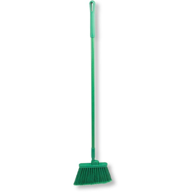 Carlisle 41082ec09 Green Color Coded Duo Sweep Flagged Angle Broom, 56 In Length