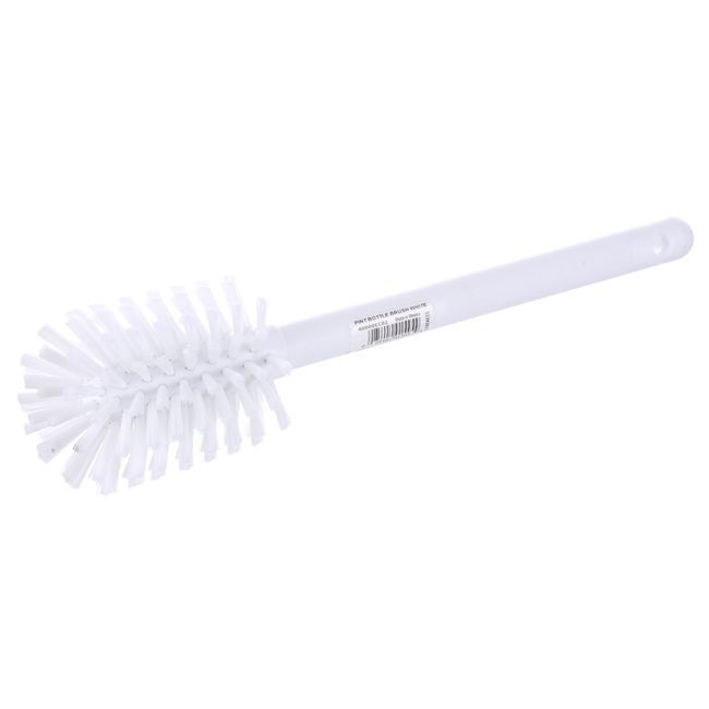 Carlisle 40000ec02 Sparta Color Coded White Soft Polyester Bristles Bottle Brush, 12 In Length