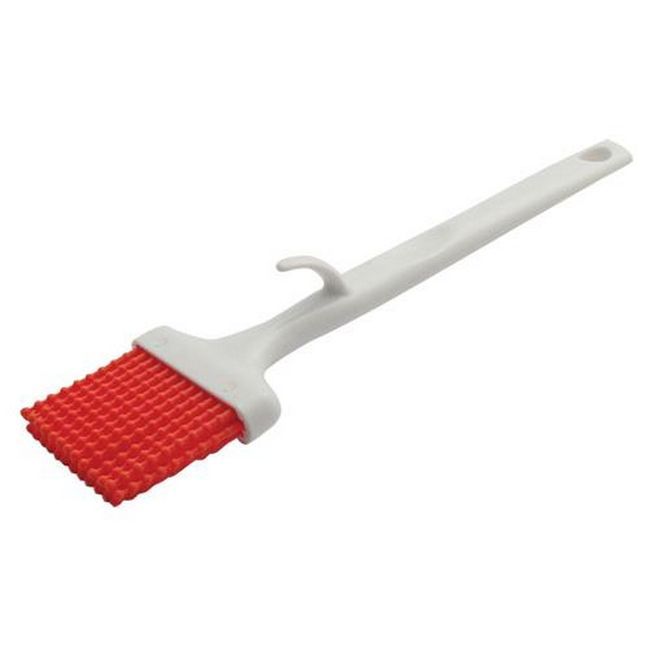 Carlisle 4040505 Sparta Red 3 In Silicone Bristle Basting Brush, 9.75 In Length